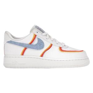 Nike Air Force 1 Low Sail Denim Swoosh DJ4655-133 Size 9 women’s